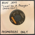 BON JOVI: Livin' On A Prayer (7") RARE RADIO PROMO - pikkukuva 1