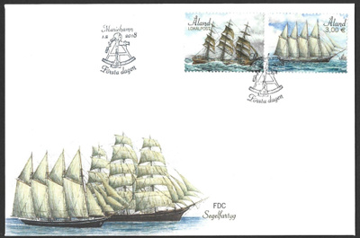 FDC Åland 2018  Purjealuksia   LaPe ÅL 438-439