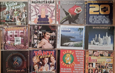 CD Paketti 24+2 kpl Kotimainen Rock,Pop ym.
