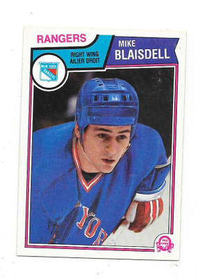 1983-84 OPC #242 Mike Blaisdell , New York Rangers