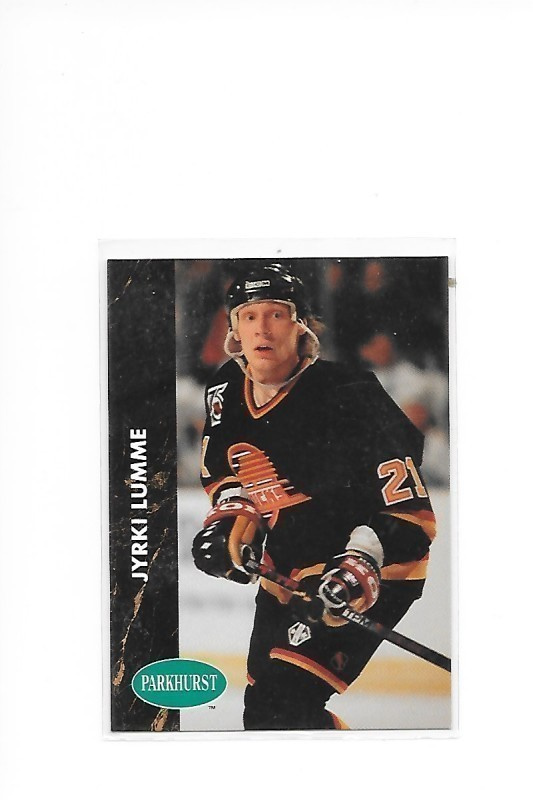 1991-92 Parkhurst #180 Jyrki Lumme Vancouver Canucks