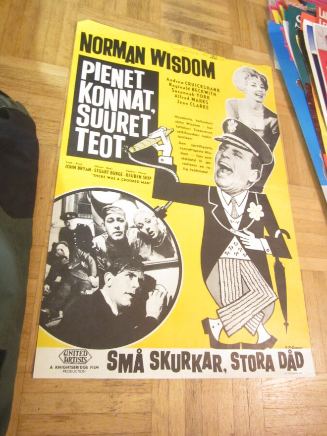 VANHA ORIG ELOKUVAJULISTE PIENET KONNAT SUURET TEOT