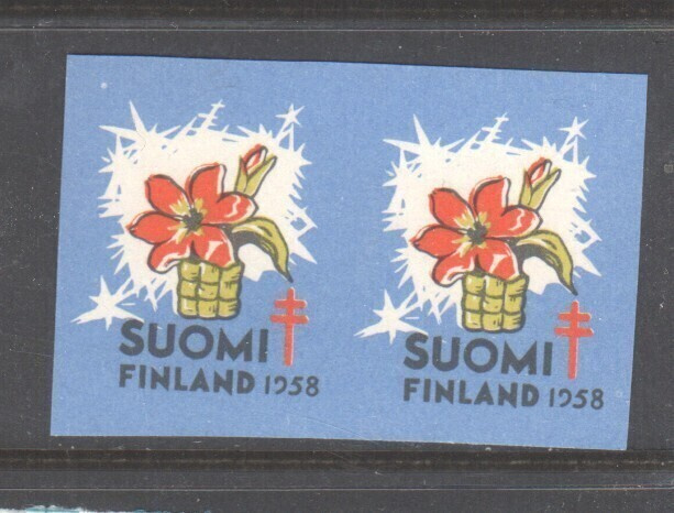 Tub joulumerkki 1958  Hammastamaton par (2)