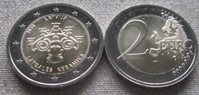 Latvia 2,00 € 2020 - Keramiikka  (UNC)