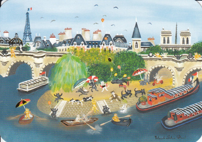 Yolande Salmon-Duval: Pariisi, silta yli Seine-joen
