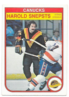 1982-83 OPC #357 Harold Snepsts Vancouver Canucks gooni