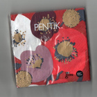 SERVETTIPAKETTI °°LUMIKUKKA°°  /PENTIK (UUSI) - pikkukuva 1