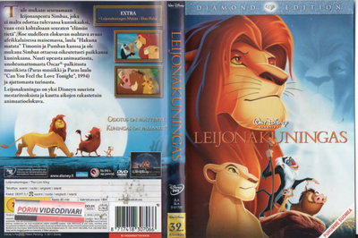 Leijonakuningas (20 463) k -FI- DVD suomik. 1994 diamond e