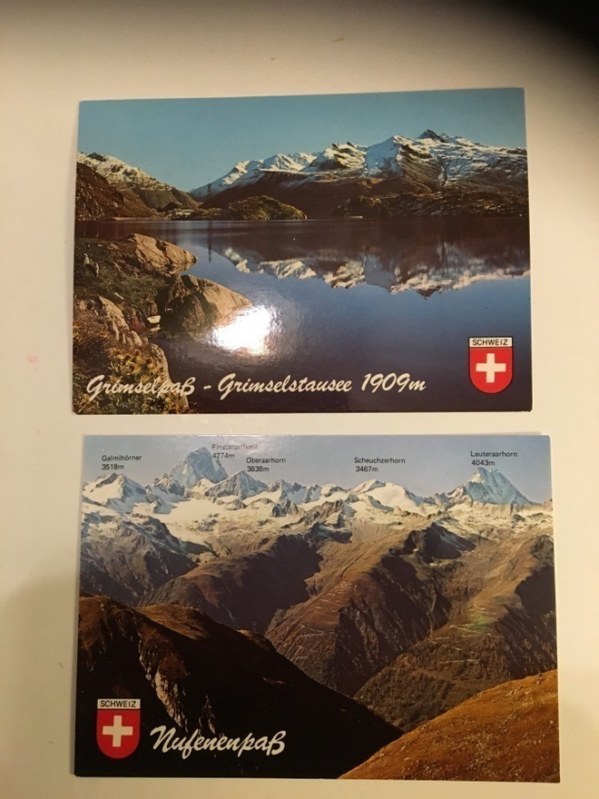 postikortti paketti nro 9  : 2 kpl Switzerland
