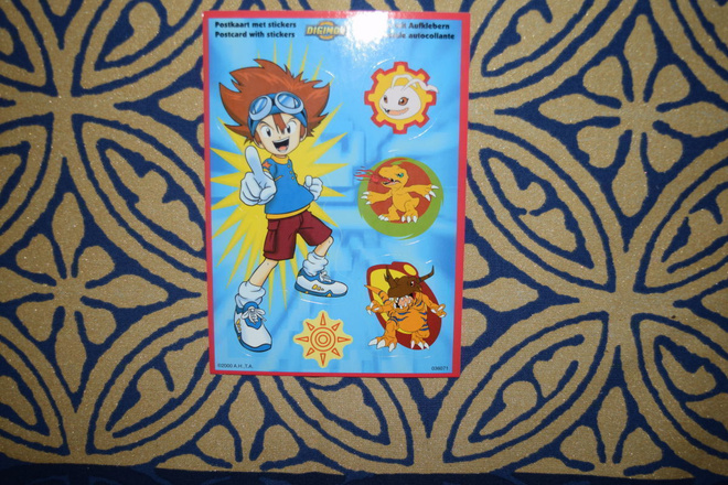 Postikortti Digimon digital monsters tarra Tai