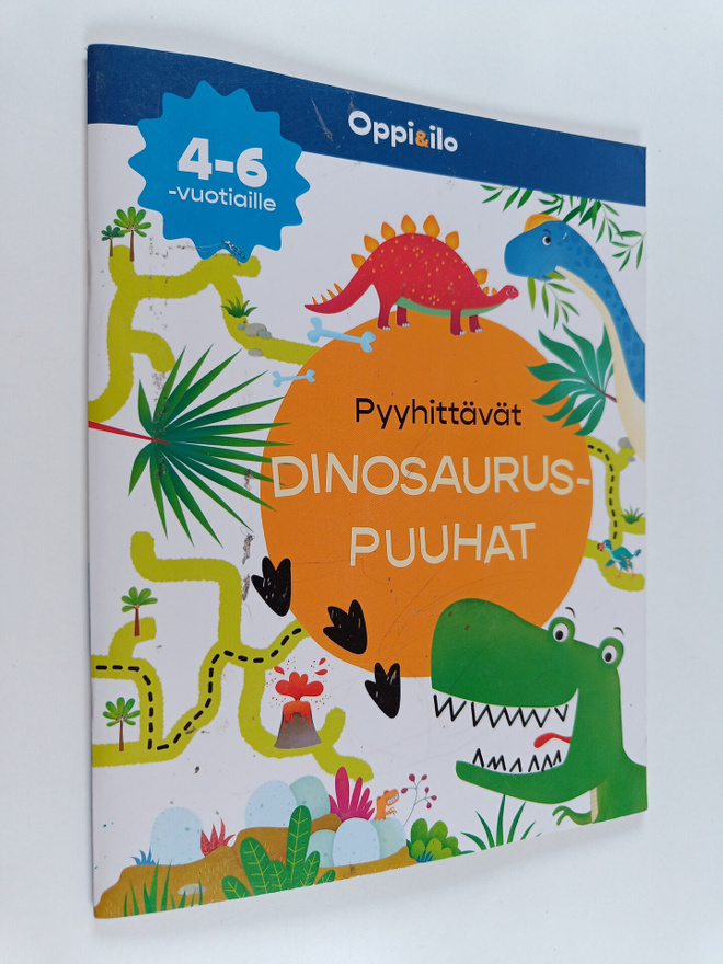 Pyyhittävät Dinosauruspuuhat -puuhakirja 4-6 v : Kynäpuuh...