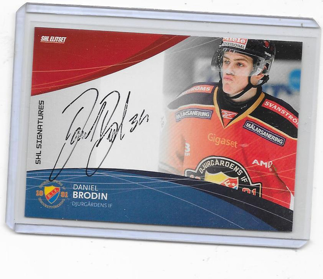 SHL Signatures # Daniel Brodin Djurgårdens IF ex Ässät