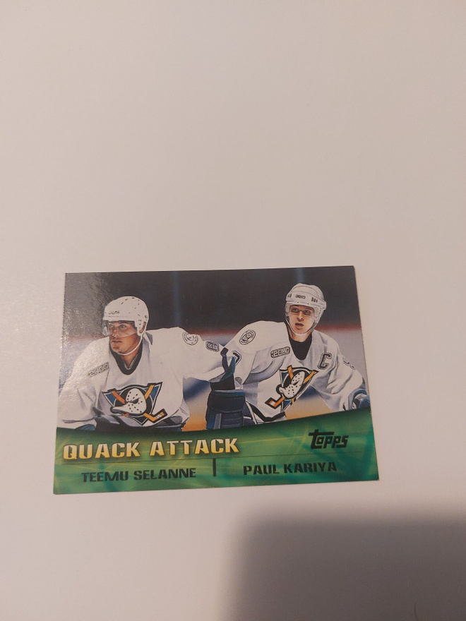 2000-01 Topps Combos #TC2 Teemu Selänne/Paul Kariya