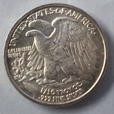 1/10 .999oz hopea kolikko. USA