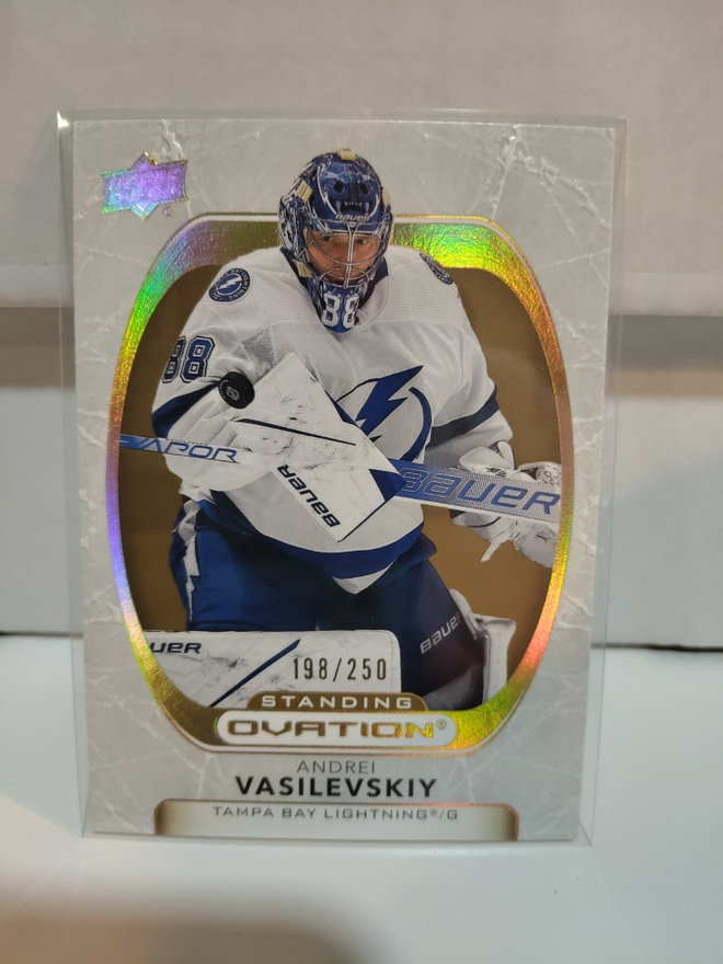 2021-22 UD Ovation Standing Gold #85 Andrei Vasilevskiy /250