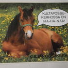Postipankki, Kultapossukerho, hevonen- / varsatarra - pikkukuva 1
