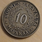Alumiinipronssi 10 markka v. 1935. Lyöntimäärä 81.000 kpl. - pikkukuva 1