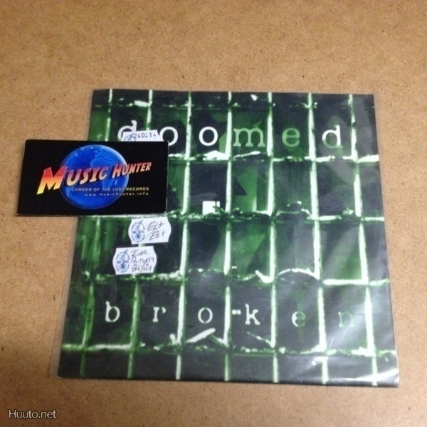 DOOMED - BROKEN 7" GREEN VINYL -97 EX/EX