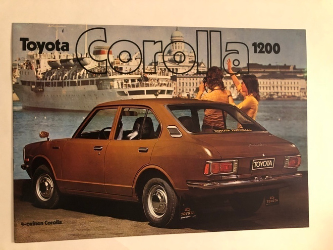 Myyntiesite - Toyota Corolla 1200 - 2/1973