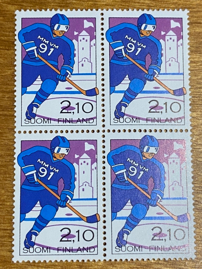 JÄÄKIEKON MM-KISAT 1991 NELIÖ**