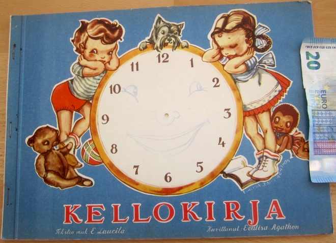 VANHA Kellokirja kuv Evalisa Agathon 1954 Tilgmann HYVÄ