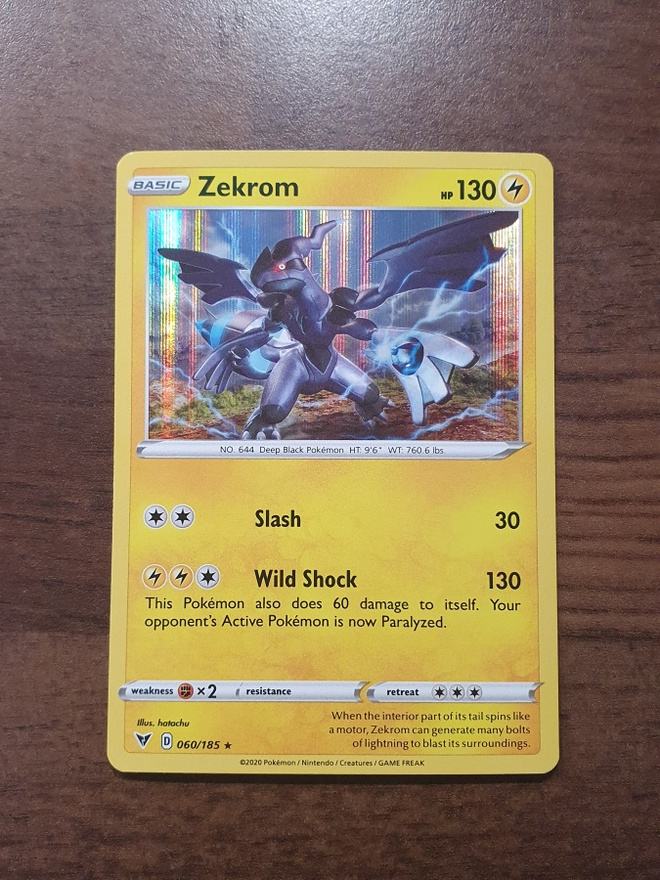 Pokemon Zekrom 060/185 Holo Rare