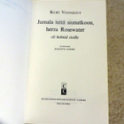 Kurt Vonnegut: ROSEWATER - 1972 Otava keltainen kirjasto - pikkukuva 3
