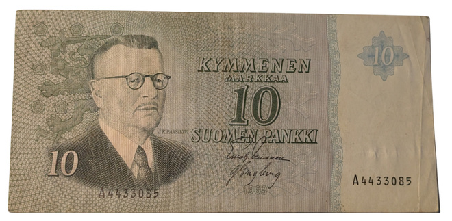 10 Markkaa 1963 ilman Litt A4433085