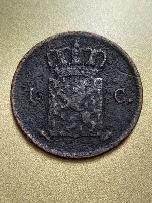 Hollanti 1 cent 1827