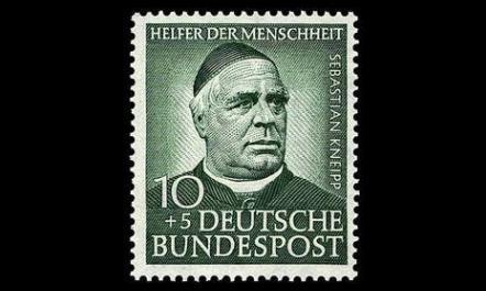 Saksa 174 ** Sebastian Kneipp 10+5 Pf (1953)