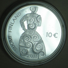 2011 Suomi 10€ euro hopea Hella Wuolijoki 1886-1954 - pikkukuva 2