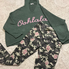 CHICA LONDON upeat ruusu camo kuosi housut XS (S) - pikkukuva 1