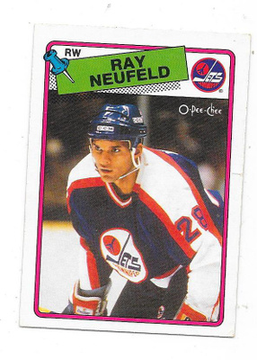 1988-89 OPC #239 Ray Neufeld , Winnipeg Jets