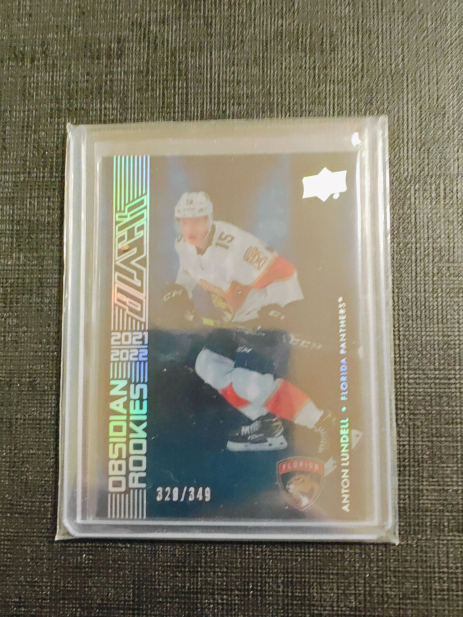 Anton Lundell - 21-22 UD Black Obsidian Rookies /349