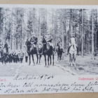 Uudenmaan tarkkampujapataljoona, esikunta metsätiellä, 1904 - pikkukuva 1
