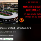 Liput x 3: Manchester United - Wrexham AFC - pikkukuva 1