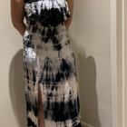 American Eagle Outfitters mustavalkoinen maksimekko koko XXS - pikkukuva 1