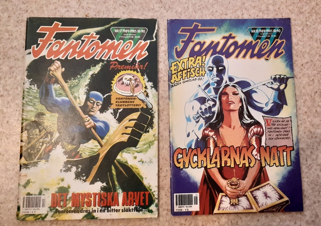 Fantomen , Mustanaamio nr 15 ja 17 1989
