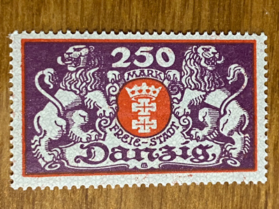 SAKSA DANZIG 1923 MERKKI**