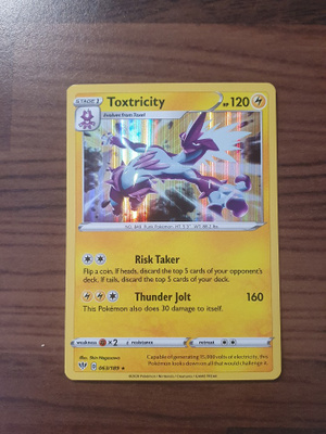 Pokemon Toxtricity 063/189 Holo Rare