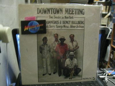 ARNE DOMNERUS & BENGT HALLBERG - DOWNTOWN.. LP VG++/EX-