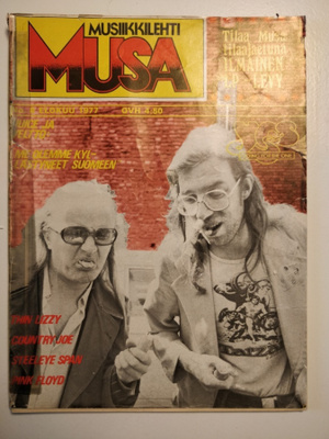 Musa 8/1977 suomalainen musiikkilehti