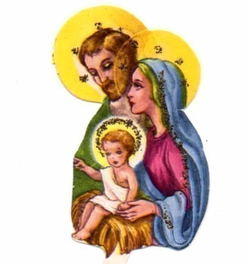 ENKELI / Pyhä perhe - Joosef, Maria ja Jeesus. 1950-l.