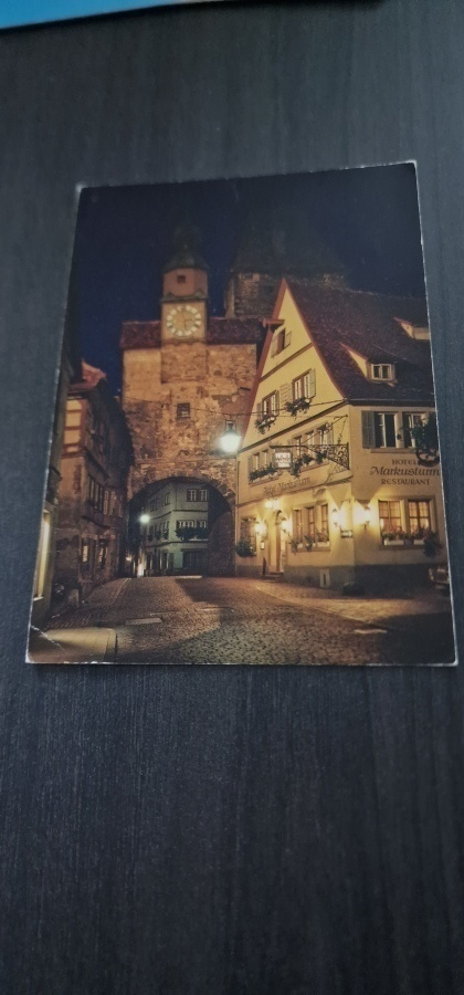 ROTHENBURG ob der Tauber, Markusturm bei Nacht, St. Marks...