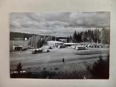 VANHA Postikortti Salo Lahnajärvi kulk 1964