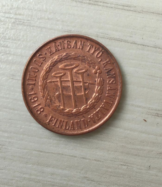 5 PENNIÄ 1918 Kansanvaltuuskunta, hienokuntoinen. Kts.
