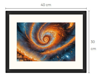 Uusi galaxi Sci-Fi Science Fiction print 30 cm x 40 cm