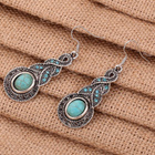+ 314 .. Tiibetin Hopea Crystal Retro Jewelry .. Korvakorut - pikkukuva 5