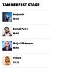 Tammerfest VIP lippu lauantai 18.7.2026 - pikkukuva 2