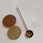 ISO Kotimainen Design Hopea tiikerinsilmä kivi riipus KI 925 - pikkukuva 3